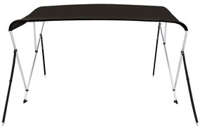 Toldo de 3 arcos Bimini 183x140x137 cm preto