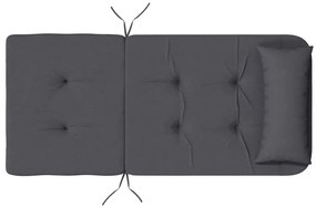 Almofadões p/ cadeira adirondack 2 pcs tecido oxford antracite