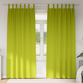 vidaXL Cortinas opacas 2 pcs Verde maçã 225 x 140 cm Poliéster