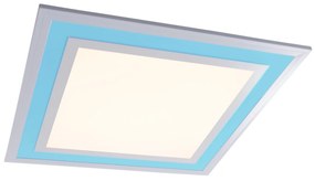 Modern LED paneel wit 44,5x44,5 cm incl. LED dim to warm RGB - Aziza