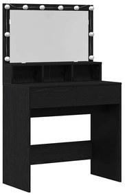 Mesa de vestir Carvalho preto Aglomerado