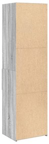 Armário alto 50x42,5x185 cm derivados de madeira cinza sonoma