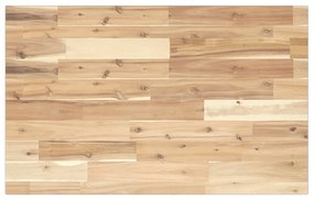 vidaXL Tampo de secretária 80x50x2 cm acácia maciça não tratada