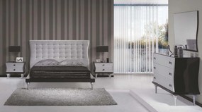 Mesa Cabeceira Valencia 4002 - Preto/Branco