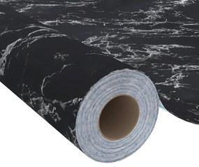 Autocolante para móveis 500x90 cm PVC cor de pedra preta