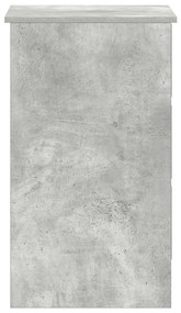 Secretária 90x45x76 cm derivados de madeira cinzento cimento