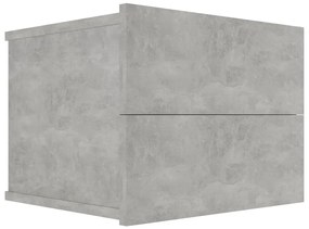 Mesas de cabeceira 2 pcs 40x30x30 cm derivados madeira cinzento