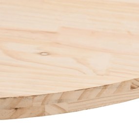 Tampo de mesa oval 60x30x2,5 cm madeira de pinho maciça