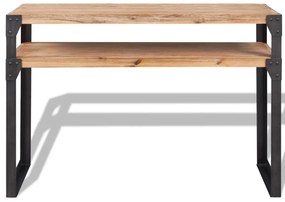 Mesa consola, madeira de acácia maciça, 120x40x85 cm
