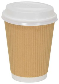 vidaXL Tampas para copos de café em papel Ø90 mm 12oz e 16oz 1000 un