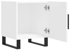 Mesa de cabeceira 2 pcs 40x40x50 cm derivados de madeira branco