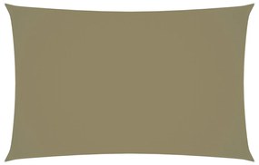 Para-sol estilo vela tecido oxford retangular 2,5x5 m branco