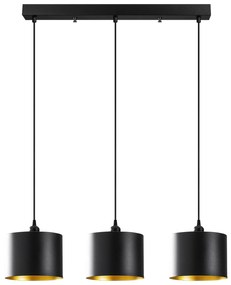 Candeeiro de Teto Berceste – Preto – 70 x 20 cm