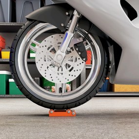 Suporte de Rolos para Moto para Limpeza de Pneus e Lubrificação de Correntes Motos < 220 kg e Largura de Pneus <180 mm