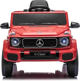 Carro elétrico Crianças 3 a 7 anos Mercedes-Benz 12V G580 Bateria Lìtio, controlo Remoto Vermelho