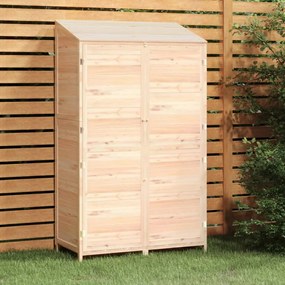 vidaXL Abrigo de jardim 102x52x174,5 cm madeira de abeto maciça