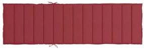 Almofadão p/ espreguiçadeira tecido oxford vermelho tinto
