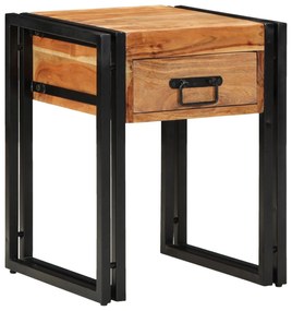 Mesa de Apoio vidaXL 40x40x50 cm em Madeira de Acácia