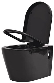 Sanita de parede com cisterna oculta, cerâmica, preto