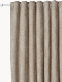 Cortinas opacas multi-banda Lasha, conjunto de 2, L 135 cm