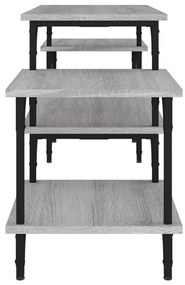 Móvel de TV 117x35x52 cm derivados de madeira cinzento sonoma