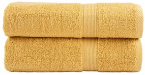 Toalhas de mãos premium SOLUND 2pcs 50x100 cm 600 gsm dourado