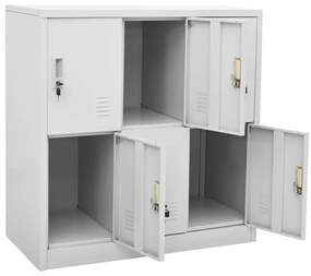 Cacifos 5 pcs 90x45x92,5 cm aço cinzento-claro