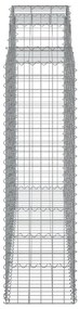 Cestos gabião arqueados 5pcs 200x50x140/160cm ferro galvanizado