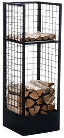 Suporte para lenha Forrest 40 x 40 x 120 Preto