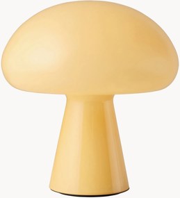 Candeeiro de mesa portátil LED regulável em vidro artesanal Obello