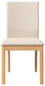 Cadeiras de jantar com almofadões 2 pcs madeira maciça