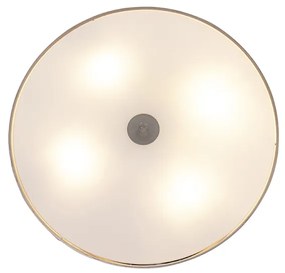 Candeeiro de teto rústico bege 50 cm - Drum Moderno,Country / Rústico