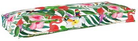 vidaXL Cushion para Palete para Banco Selva Tropical 100x40x8 cm Tecido Oxford