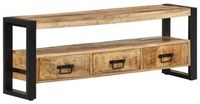 Móvel de TV 120x30x45 cm madeira de mangueira maciça