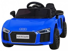 Carro elétrico para Crianças 12V Audi R8 Rodas de EVA, Assento de couro Azul