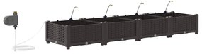 Jardineiras de Jardim 1 pc Castanho 160 x 40 x 22 cm Plástico
