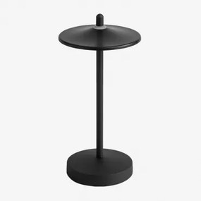 Lâmpada De Mesa Led Sem Fios Em Ferro Zuniga Preto - Sklum