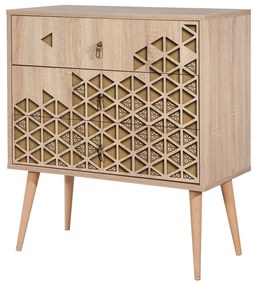 Cômoda Trio – Carvalho Sonoma – 80 cm x 90 cm x 40 cm