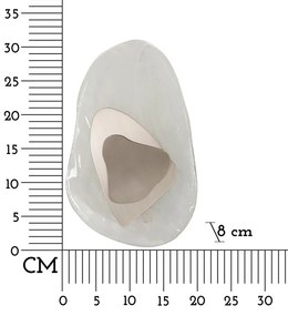 Candeeiro de Parede "Ocean Silver" Prateado – 21x8x31 cm