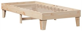 Cama sem colchão 100x200 cm madeira de pinho maciça