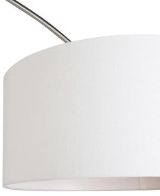 Abajur de tecido de aço para lâmpada de arco branco 50/50/25 ajustável - XXL Moderno