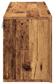 Móvel de parede para TV 100x30x41 cm madeira velha