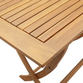 Mesa de jardim dobrável 110x55x75 cm madeira de acácia maciça