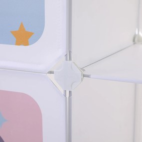 Armário de arrumação para crianças 123 x 31 x 123 cm Multicolorido