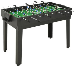 Mesa de jogos 15-em-1 121x61x82 cm cor preto