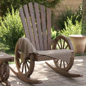 Cadeiras de baloiço Adirondack 2 pcs madeira de abeto maciça