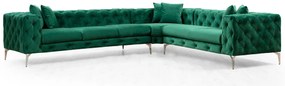 Sofá de Canto Como – Verde – 310 cm x 70 cm x 270 cm
