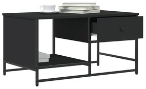 Mesa de centro 85,5x51x45 cm derivados de madeira preto