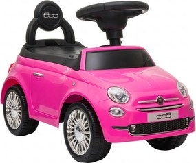 AIYAPLAY Carro Cavalcável para Crianças 12-36 Meses Licença Fiat com Música, Buzina e Compartimento Sob Assento em PP, Rosa | Aosom Portugal
