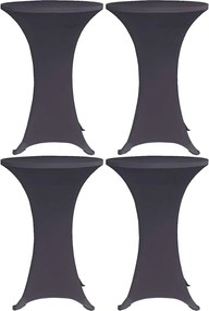 vidaXL Capa extensível para mesa 4 pcs 80 cm antracite